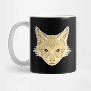 brown coyote face Mug